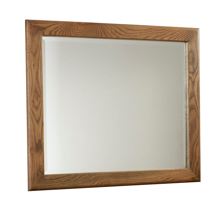 Crafted Oak - Landscape Mirror Beveled Glass