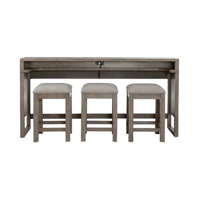 Bartlett Field - 4 Piece Living Room Set (Console Bar Table & 3 Console Stools)
