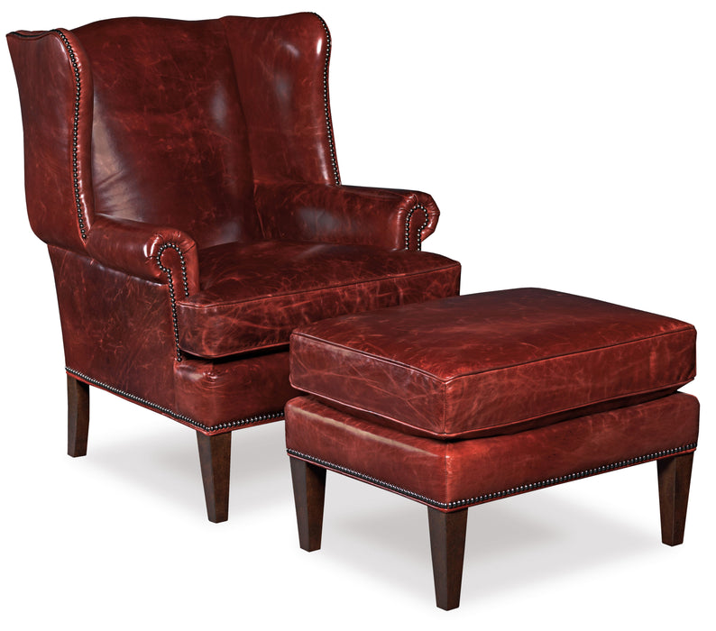 Blakeley - Club Chair - Dark Red