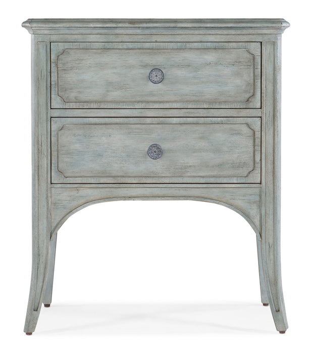 Charleston - Two-Drawer Accent Table - LIght Blue