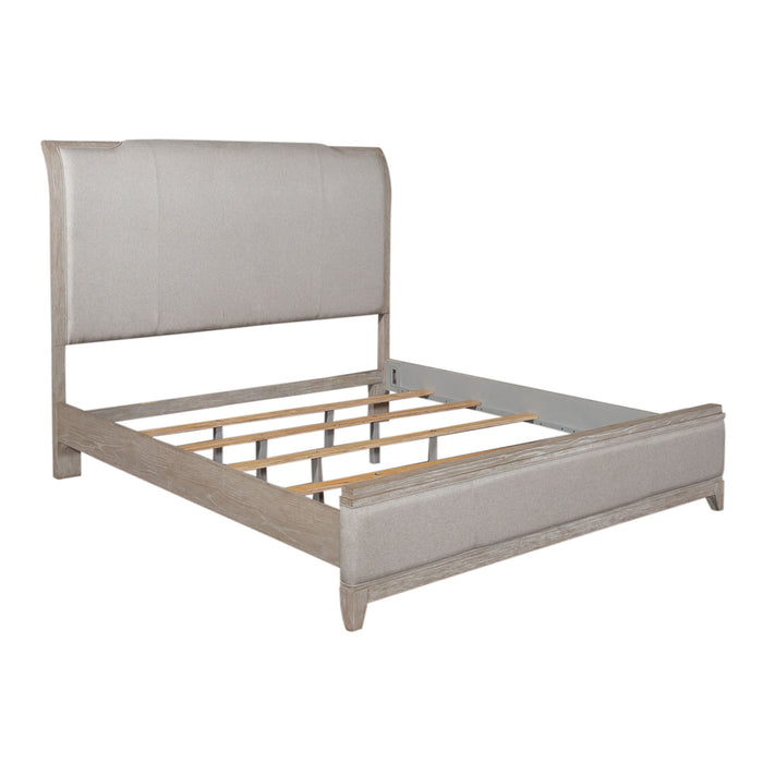 Belmar - Upholstered Bed, Dresser & Mirror Set