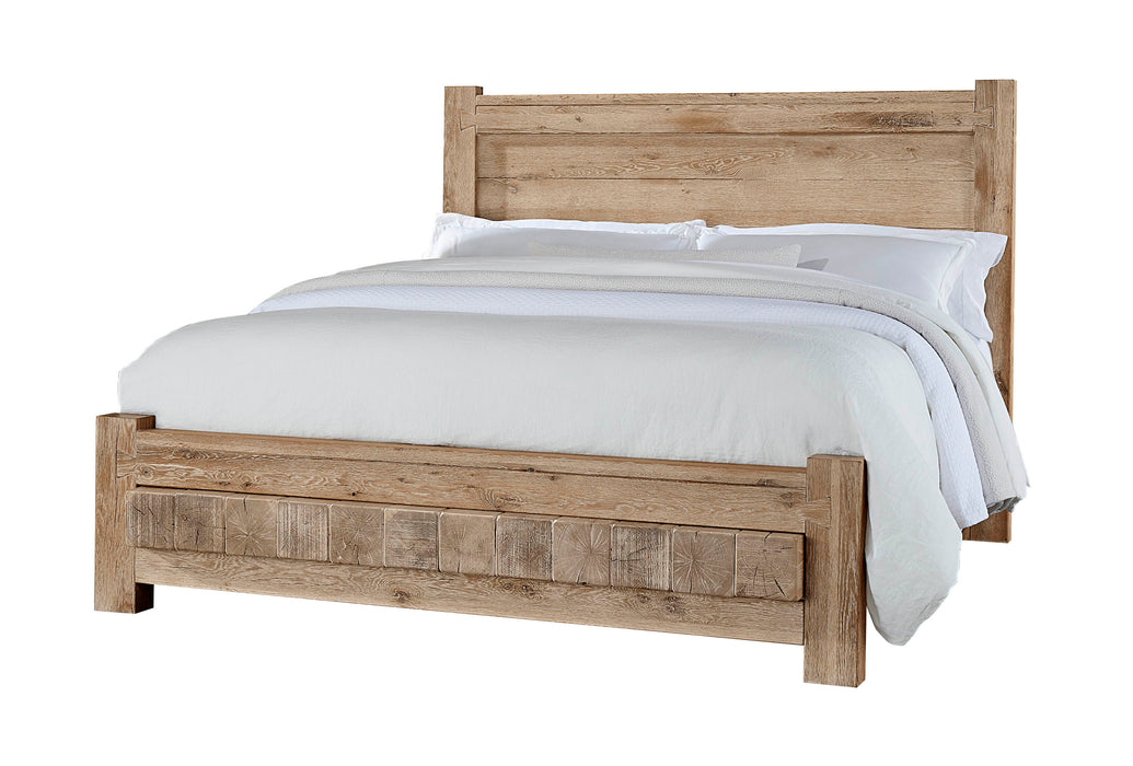 Dovetail - King Poster Bed With 6 X 6 Footboard - Sun Bleached White