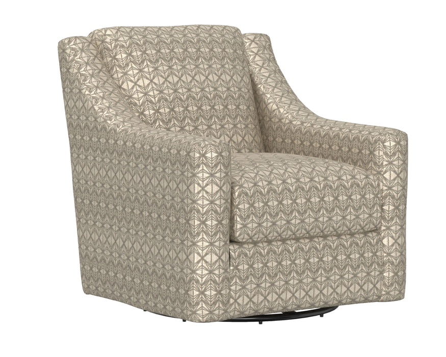 Hyde Park - Swivel Fabric Chair - Beige