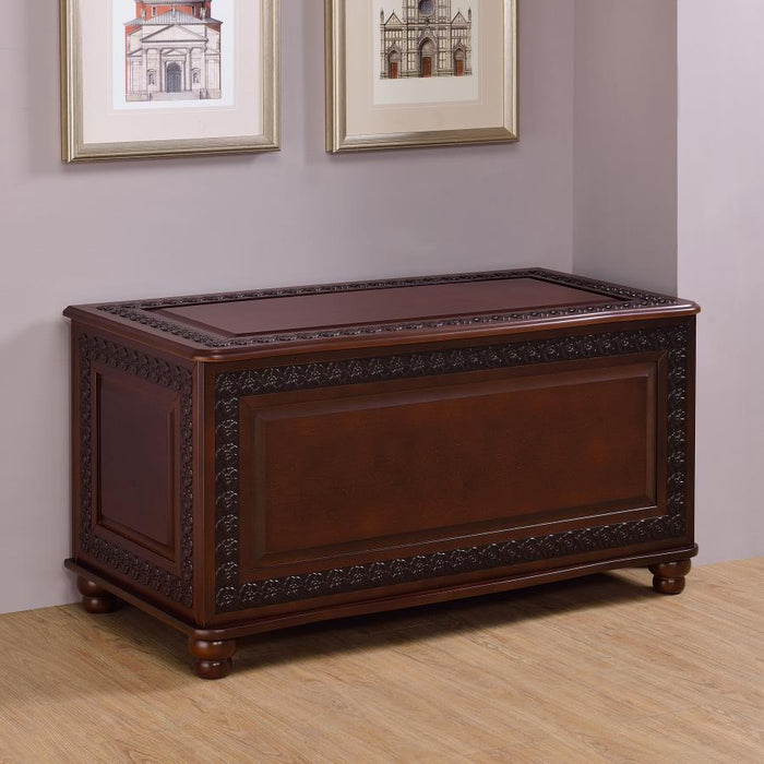 Finlay - Flip Open Storage Cedar Chest - Deep Tobacco