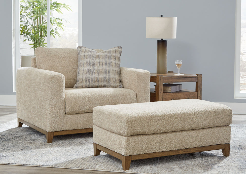 Chair and a half on sale ottoman set