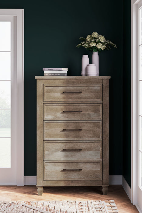 Yarbeck - Sand - Five Drawer Chest