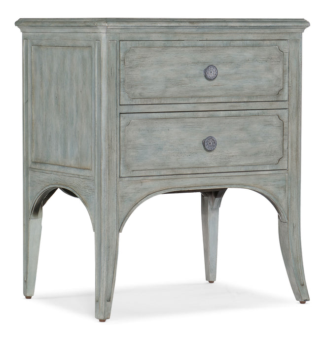 Charleston - Two-Drawer Accent Table - LIght Blue
