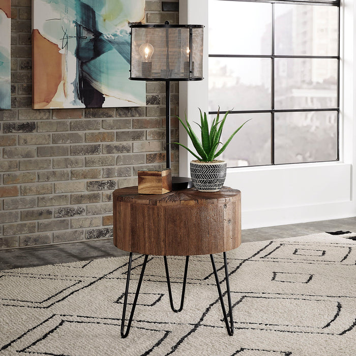 Canyon - Accent End Table - Dark Brown
