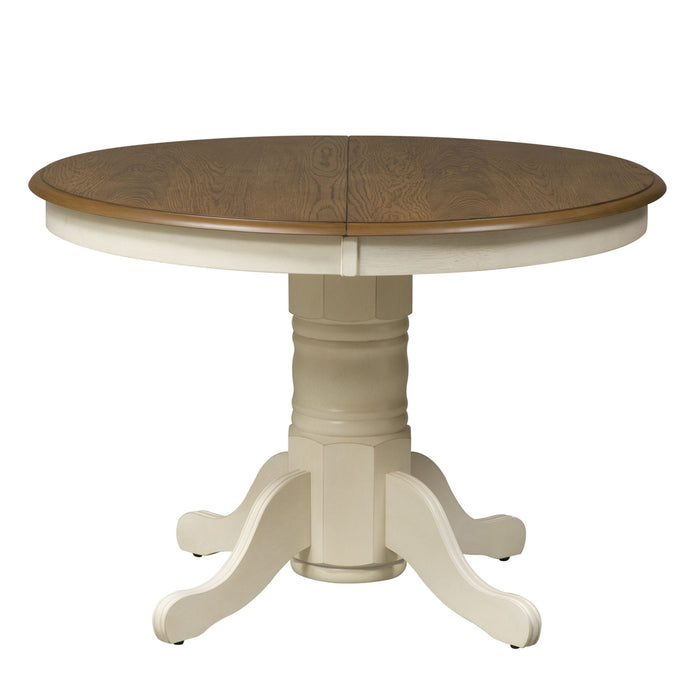 Springfield - Pedestal Table - White