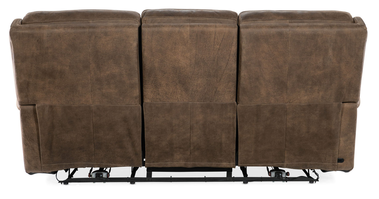 Wheeler - Power Sofa With Power Headrest - Dark Brown