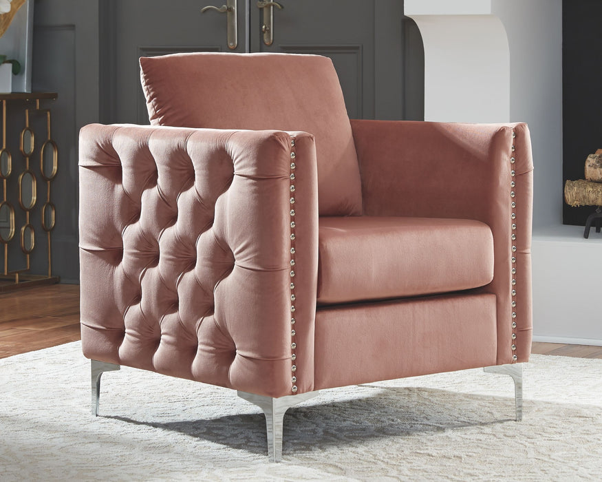 Lizmont - Blush Pink - Accent Chair