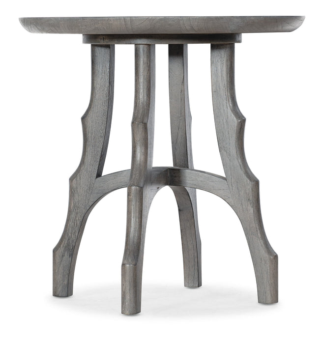 Commerce And Market - Round End Table - Dark Gray