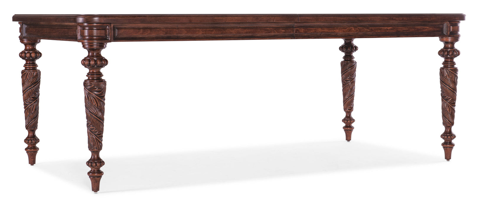 Charleston - Round Pedestal Wood Dining Table With 1-20in leaf - Dark Brown