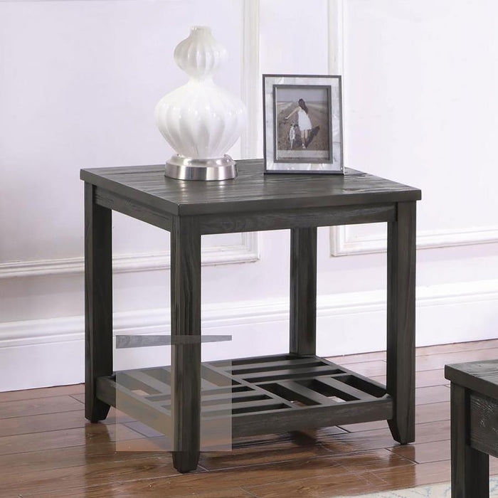 Cliffview - 1-Shelf Rectangular End Table - Gray