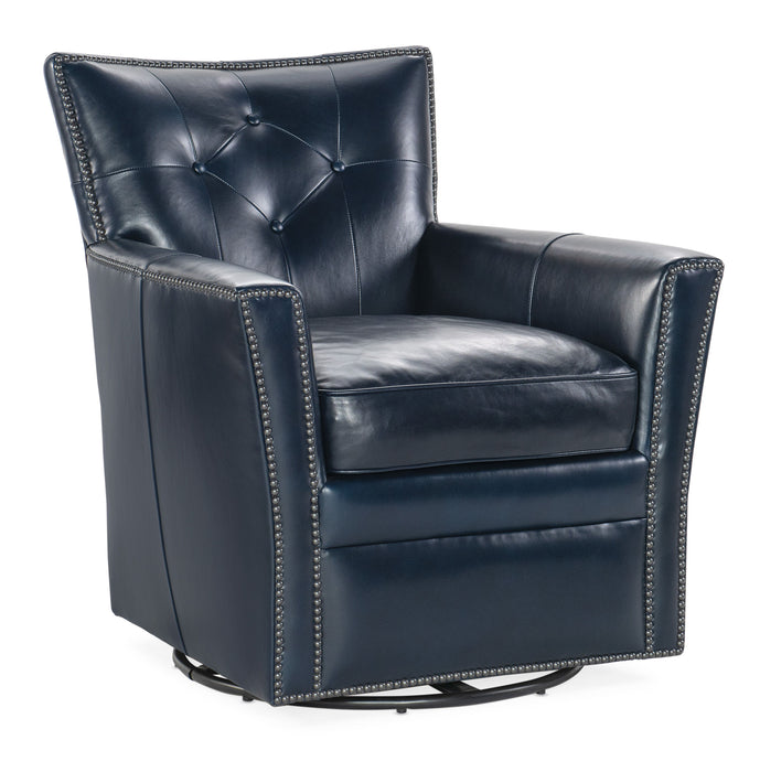 Swivel Club Chair - Blue