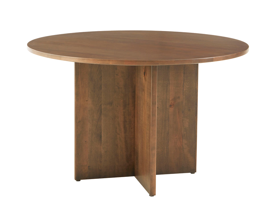 Crafted Cherry - Dining Table With Wood Pedestal