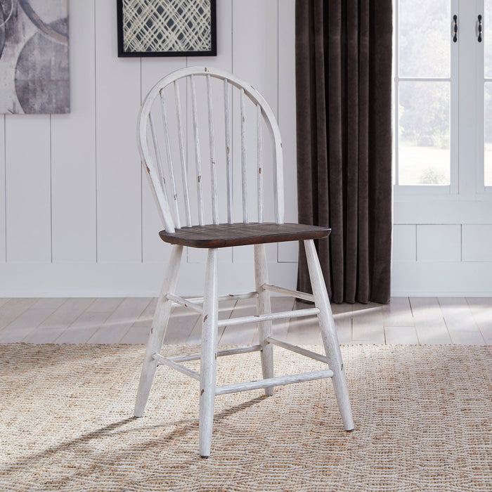 Farmhouse - Windsor Back Counter Chair - White